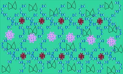 vector illustration of a floral background