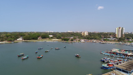 Fototapeta na wymiar Arial View of Port