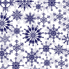 Fototapeta na wymiar Snow. Realistic snow overlay background. Snowfall, snowflakes in different shapes and forms