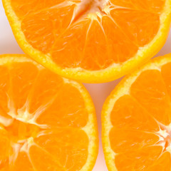 orange slice, clipping path, isolated on white background

