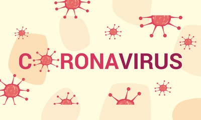 Fototapeta na wymiar Isolated coronavirus bacterium vector design