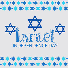 Vector illustration of a Background for Israel Independence Day.