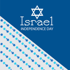 Vector illustration of a Background for Israel Independence Day.