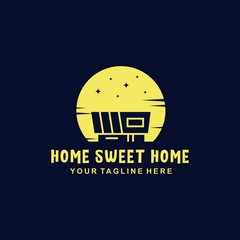 Home sweet home premium logo design