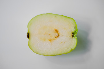 Fresh guava fruit isolated on a white background