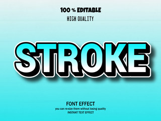 Obraz premium Modern 3d text effect, editable font effect