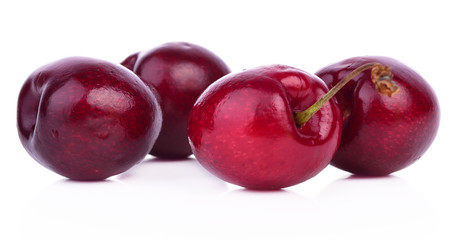 Cherry isolated on white background