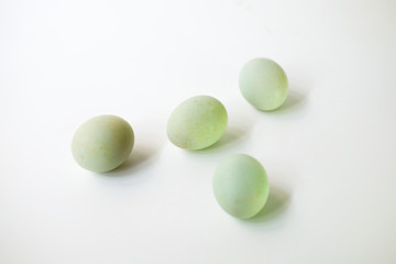 Salted duck eggs isolated on white background