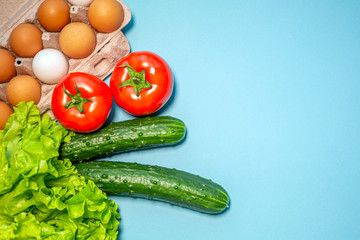 tomatoes and cucumbers