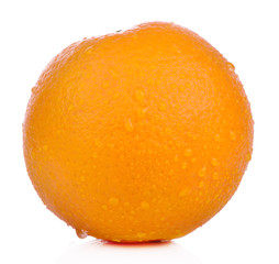 fresh orange isolated on white background