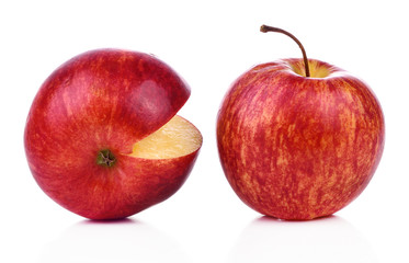 apple healthy fresh fruit from nature isolated on a white background.