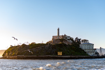 Alcatraz Island prison penitenciary, San Francisco California, USA, March 30, 2020