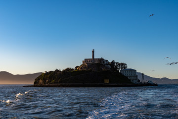 Alcatraz Island prison penitenciary, San Francisco California, USA, March 30, 2020
