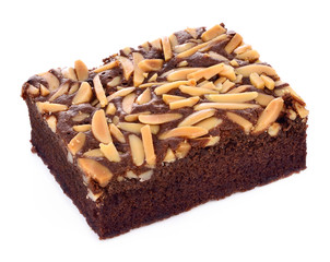 brownies isolated on the white background.