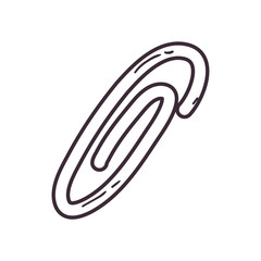 Isolated clip line style icon vector design