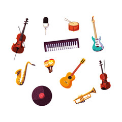 set of musical instrument, music festival
