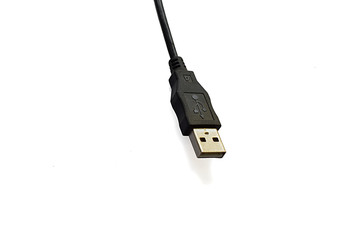 USB connector against white background