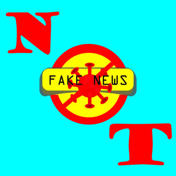 Vector Illustration Of A Fake News Fraud And Scam Regarding The Pandemic COVID 19