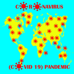 Vector illustration of Covid 19 pandemic