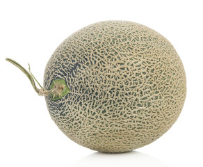 Melon healthy fresh fruit from nature isolated on a white background.
