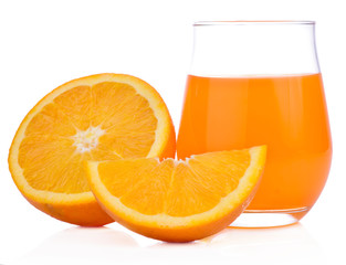 Orange,healthy fresh fruit from nature isolated on a white background.