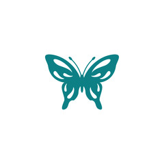 butterfly beauty logo vector