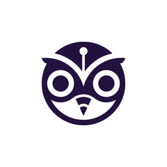 Owl pencil logo