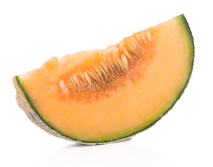 Cantaloupe,healthy fresh fruit from nature isolated on a white background.