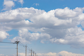 綺麗な青空と雲