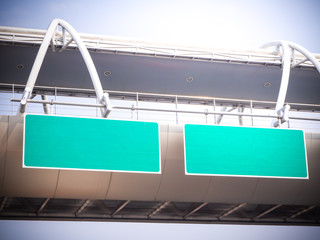 Green label  background label and blue sky background