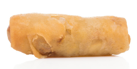 Spring Roll also known as Egg Roll isolated on white.