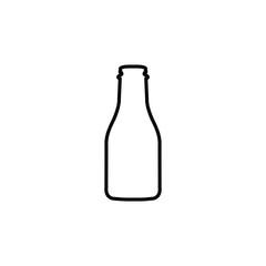 Milk bottle icon template