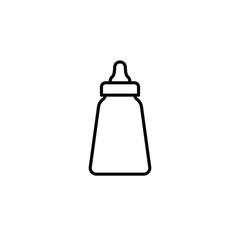 Milk bottle icon template