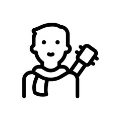 Musician Line Icon