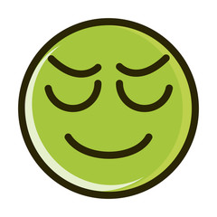 stressed funny smiley emoticon face expression line and fill icon