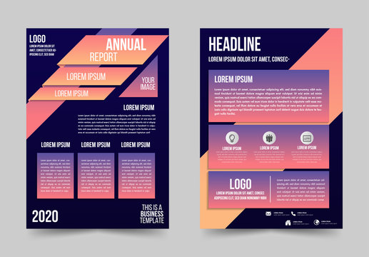 Business Poster And Flyer Template Brochure Anual Report Layout Design Elements.Cover Business Presentation Modern Background.Vector Illustration