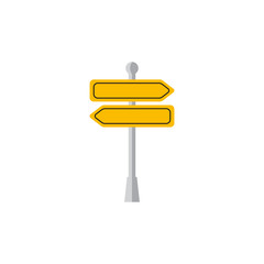 Road yellow traffic sign icon design isolated on white background