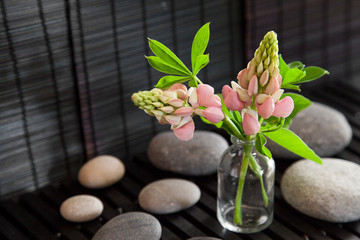 Zen Flower Still Life With Pebble