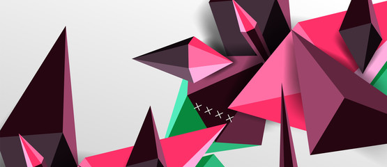 Trendy simple triangle abstract background, dynamic motion concept. Vector Illustration For Wallpaper, Banner, Background, Card, Book Illustration, landing page