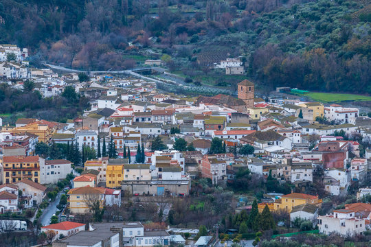 view of the city of Cadiar in Spain


