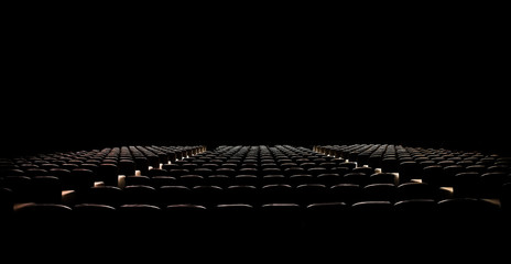 empty chairs in large Conference hall for Corporate Convention or Lecture