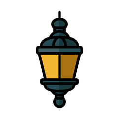 ramadan lanterns icon vector template