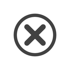 Obraz premium Wrong mark icon. Wrong mark vector for right or wrong decision Isolated on white background