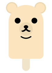 Teddybär Eis am Stiel