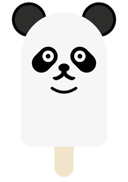 Panda Eis am Stiel