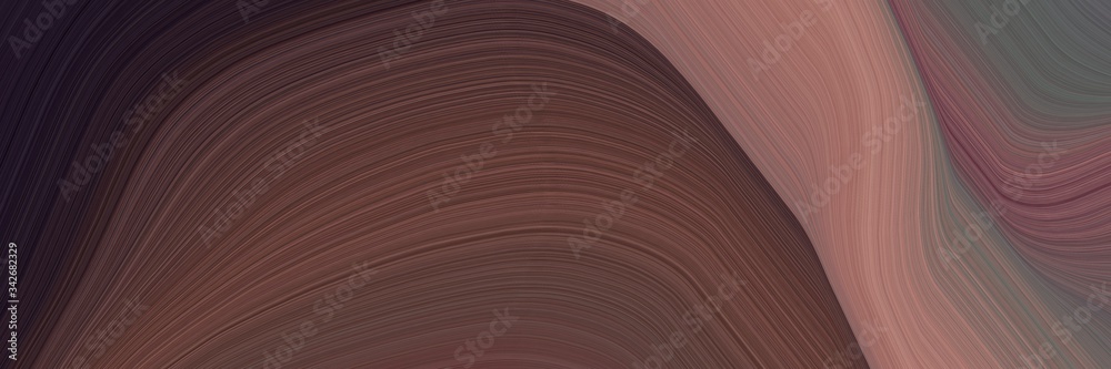 Poster abstract decorative horizontal banner with old mauve, antique fuchsia and very dark pink colors. flu