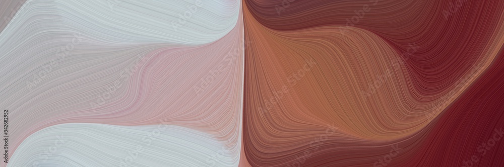 Aufkleber abstract decorative header design with old mauve, dark gray and silver colors. fluid curved flowing 
