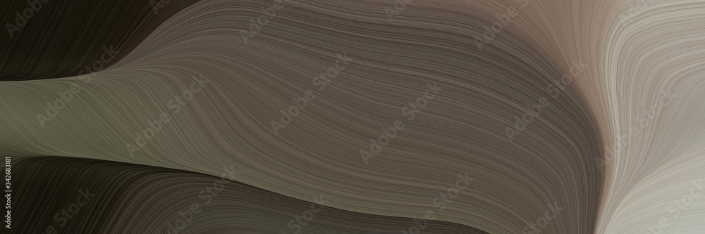 Poster abstract dynamic banner with old mauve, dark gray and very dark green colors. fluid curved flowing w