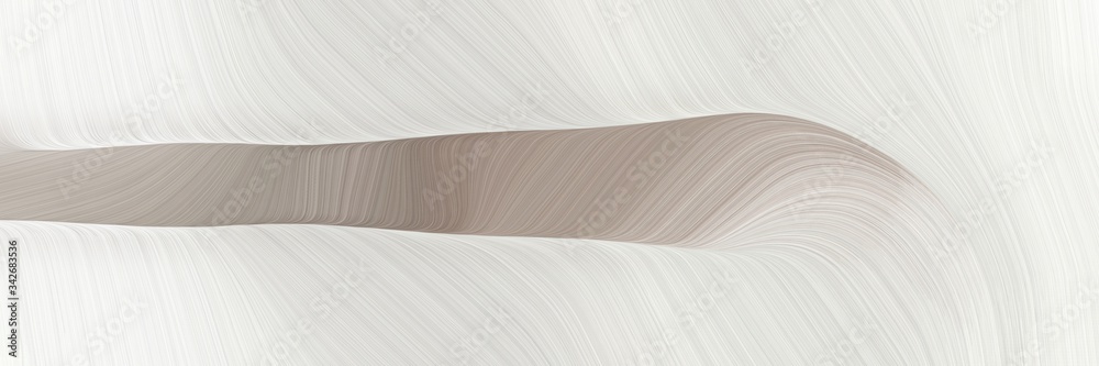 Poster abstract moving designed horizontal banner with beige, rosy brown and dark gray colors. fluid curved lines with dynamic flowing waves and curves for poster or canvas