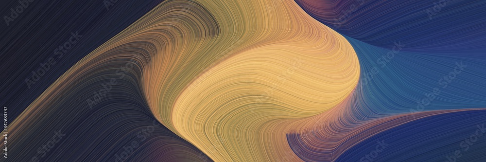 Poster abstract colorful header design with dark khaki, very dark violet and pastel brown colors. fluid cur